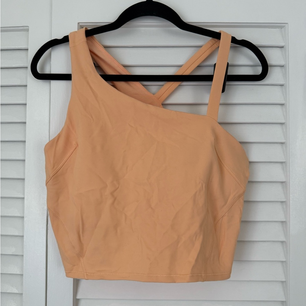 Lululemon Asymmetrical Tennis Tank in Summer Glow Size 12